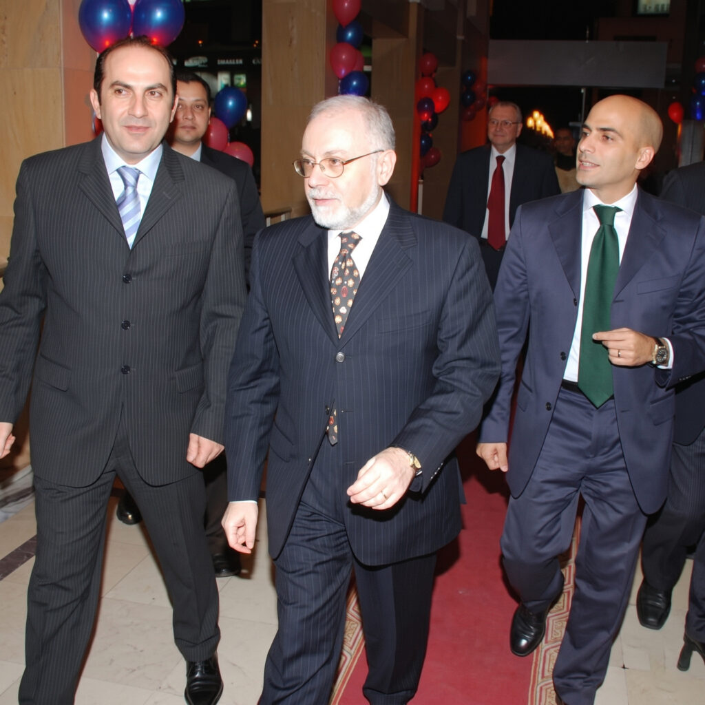 Sami Bazzi attending a luxury fashion and business event with international executives in Dubai